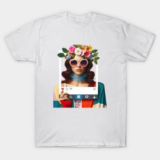 Instagram beautiful girl T-Shirt